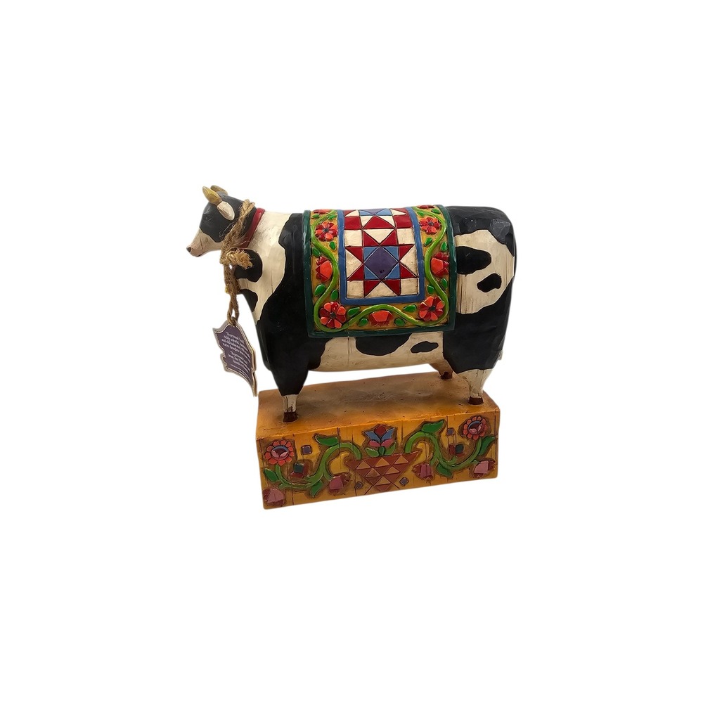 Jim Shore Heartwood Creek A Grand Tradition Cow Figurine 117143 Enesco 2003 - Picture 6 of 9